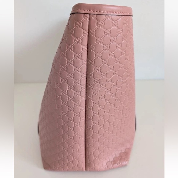 Gucci Dusty Pink Embossed Tote Bag - Picture 3 of 10
